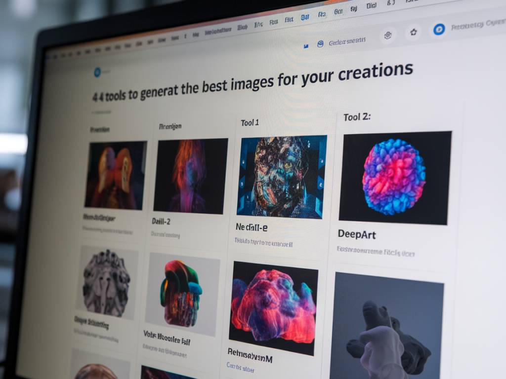 4 outils ia pour générer des images : les meilleures solutions pour vos créations
